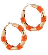 Bold Raffia Hoop